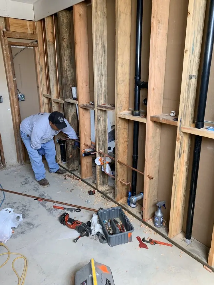 Commercial rough-in plumbing for Gas Line Repair in Rice